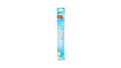 Deli Ruler Plastic Transparent (8 Inches x 20cm) 1pc