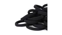 Ready Stock Black Elastic Hair Ties Hair Band Women Girl Hair Accessories for Ponytails 6 Pieces