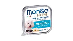 Monge Fresh Dog Cod Fish Tray 100g
