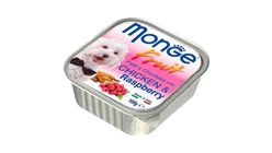 Monge Fruit Dog Chicken & Raspberry Tray 100g