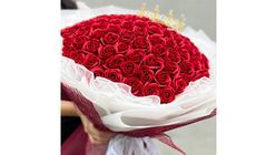 Soap Roses Crown (Red) 1 Bouquet