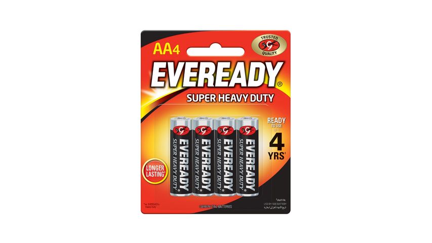 Eveready Battery Super Heavy Duty AA (Pack) | 4 pcs