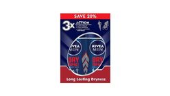 Nivea Men Deo Roll On Dry 2 Pieces x 50ml - 121063339