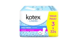 Kotex Fresh Regular Pantiliners Unscented 3 Units x 30 Pieces - 121108260