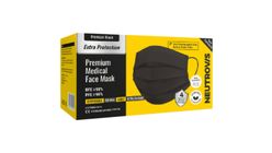 Neutrovis Disposable Face Mask 4-Ply Earloop Black 50pcs