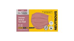 Neutrovis Disposable Face Mask 4-Ply Earloop Merlot Pink 50pcs