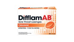 Difflam AB Sore Throat Lozenges Orange 12 Lozenges