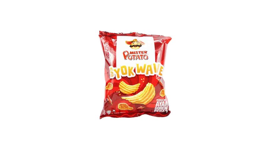 Mister Potato Syok Wave Spicy Chicken Crisps 55g