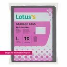 Lotus's Black HDPE Garbage Bag (L) 10 Pieces