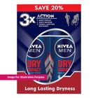 Nivea Men Deodorant - Dry Impact Roll On (Twin Pack) | 2 x 50 ml