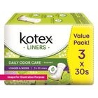 KOTEX Liners Longer & Wider Scented Daun Sirih 3 x 30s - 86068
