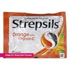 Strepsils Orange with Vitamin C Lozenges Blister Pack 24pcs