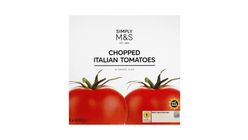 M&S Chopped Italian Tomatoes 4pcs x 400g - 900379