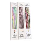 Rainbow Candle Happy Birthday Curvy Candles Assorted 3 x 6 Pieces