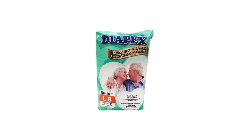 Diapex Basic Large (40 Inches) 8 Pieces