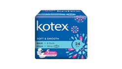 Kotex Soft & Smooth Maxi Regular Wing (24cm) 8pcs