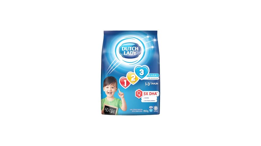 Dutch Lady 123 Plain 850g