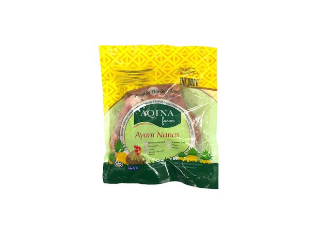Aqina Farm Pineapple Chicken Skinless Boneless Thigh Frozen Poultry & Meat 6pcs x 80g