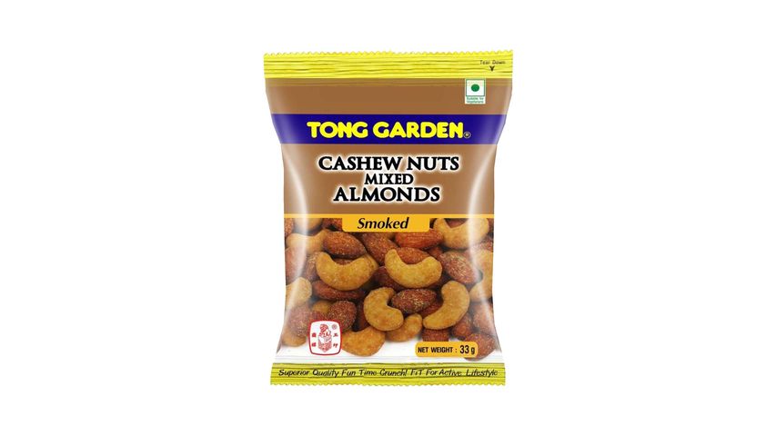Tong Garden Cashew Nuts Mixed Almonds Smoked 33g