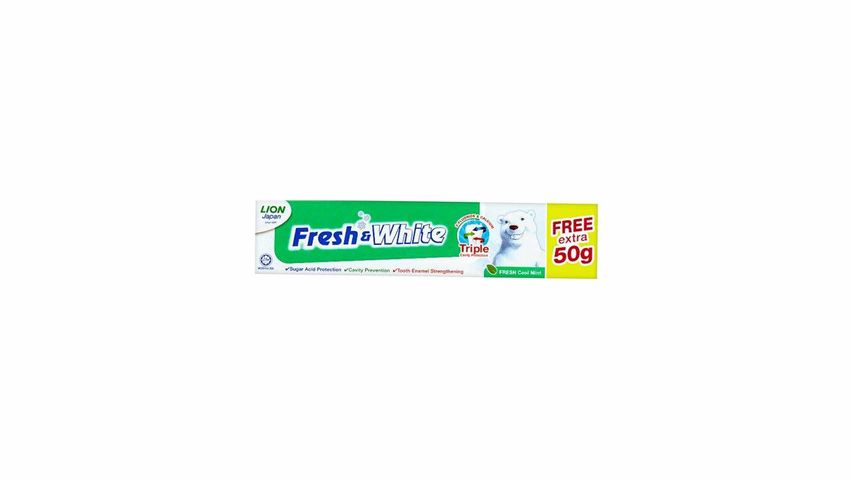 Fresh & White Fresh Cool Mint Toothpaste 225g + 50g