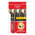 Colgate Slim Soft Charcoal Gold Toothbrush (Ultra Soft) 3 Pieces | 21659