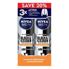 Nivea Men Deodorant - Black & White Ultimate Impact Spray (Twin Pack) | 2 x 150 ml