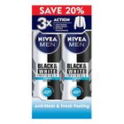 Nivea Man Deodorant Spray Black & White Fresh | 2 x 150 ml