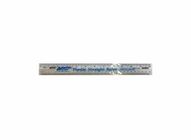Ruler Plastic Half White (12 Inches) 1pc