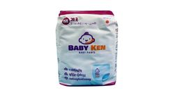 Baby Ken Diaper Medium 10 Pieces x 1 Pack