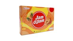 2061002232| Mayora Jam OJam Milk Biscuit W/Pineapple Jam 16g
