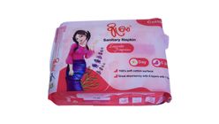 Pyo May Day Use 245mm Cotton Sanitary Napkin 6 Pieces