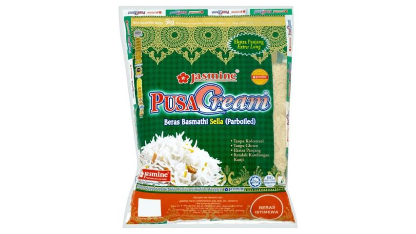 Jasmine Pusa Cream Basmathi Rice Parboiled 5kg