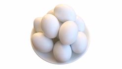 White Open Eggs 6pcs