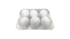 White Eggs Tray 6pcs