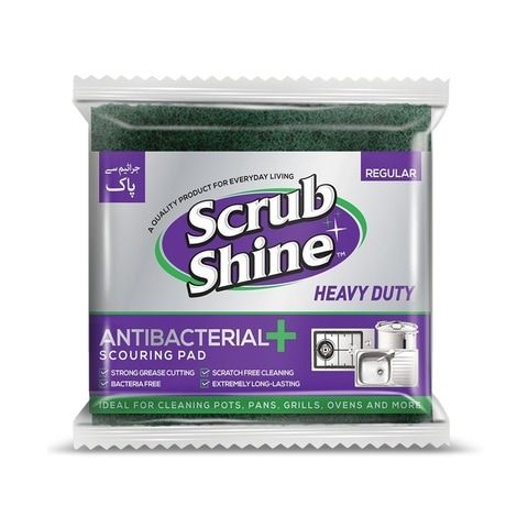 Scrub Shine Antibacterial Scouring Pad 1 Piece