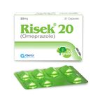 Risek Capsules 20mg 7s..This product is sold in strips