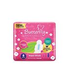 Butterfly Breathables Maxi Thick Cottony Sanitary Pads 8Pcs..This product is sold per pack