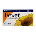 Fexet Tablets 60mg 10s..This product is sold in strips