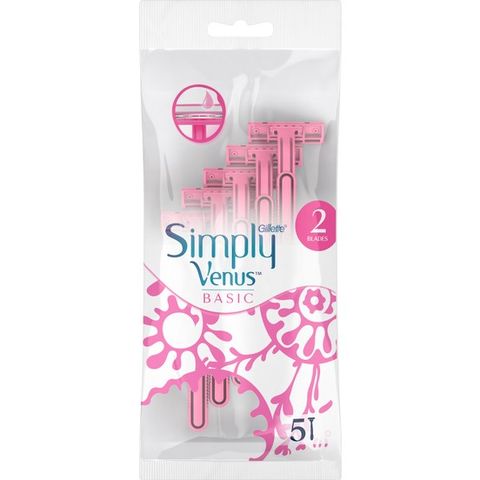 Gillette Venus Simply Basic Pouch Razor 4 Pieces