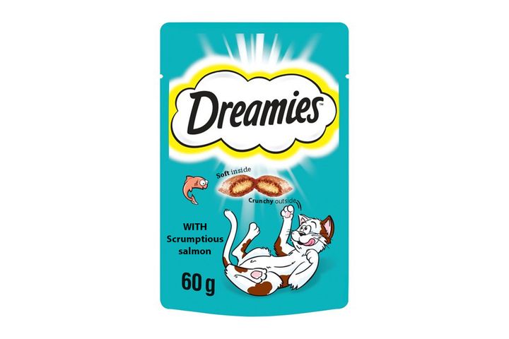 Dreamies Cat Food Scrumptious Salmon Basic 60g