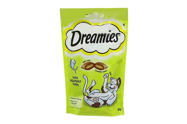 Dreamies Cat Food Tuna Flavour 60g