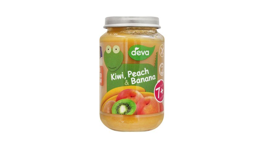 Deva Baby Food Kiwi, Peach & Banana 7+ Months 200g