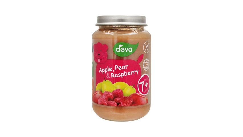 Deva Baby Food Apple, Pear & Raspberry 7+ Months 200g