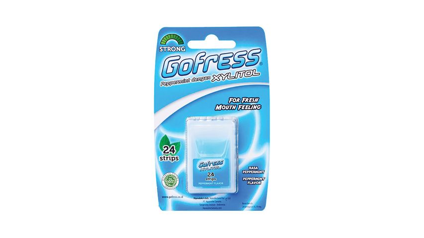 Gofress Mouth Freshener Peppermint 24 Strips