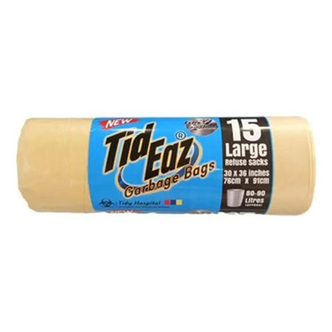Tideaz Garbage Bags 30 x 36 Large 15 Pieces