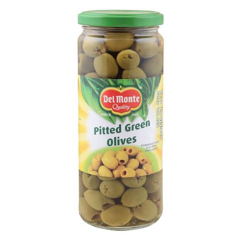 Delmonte Green Olives 450Gm Pitted