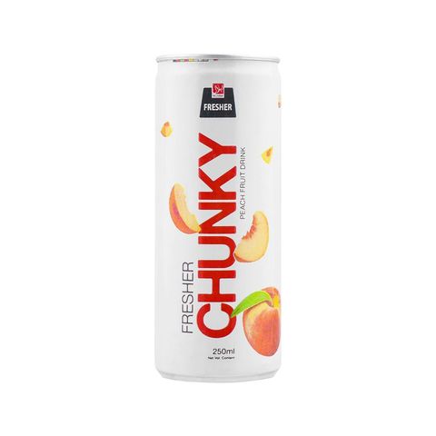 FRESHER CAN CHUNKY PEACH FRUIT DRINK 250 ML