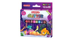 Goldfish High Quality Crayons Glitter Small for Kids 12pcs