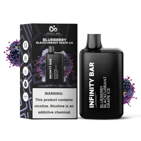 Infinity Bar Blueberry Blackcurrant Grape Ice 5000 Puffs 1 Piece 35mg