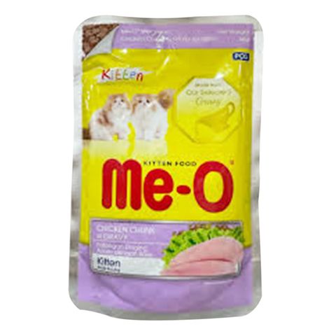 Me-O Kitten Food Chicken Chunk in Gravy 80g